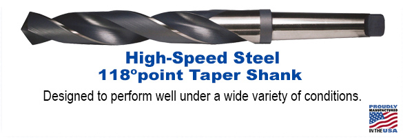 HSS 118&deg; Point Black Oxide