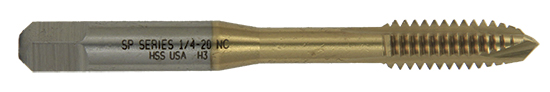 Type 29-UBN Titanium Nitride Reduced Neck Spiral Point Tap Type 29-UBN Titanium Nitride Reduced Neck Spiral Point Tap