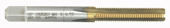 Metric Titanium Nitride Straight Flute Bottoming Tap Metric Titanium Nitride Straight Flute Bottoming Tap